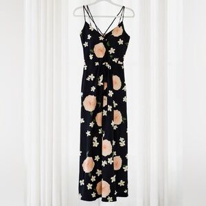 Show Me Your MuMu Black Floral Jumpsuit